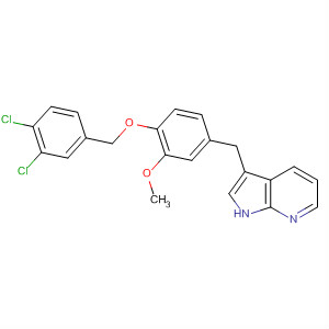 1H-Pyrrolo[2,3-b]pyridine,3-[[4-[(3,4-dichlorophenyl)methoxy]-3-methoxyphenyl]methyl]-