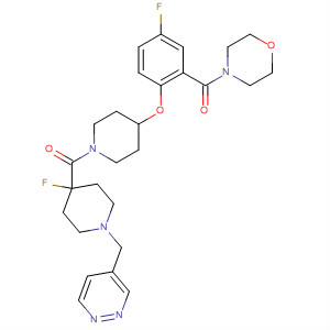 Methanone,[5-fluoro-2-[[1-[[4-fluoro-1-(4-pyridazinylmethyl)-4-piperidinyl]carbonyl]-4-piperidinyl]oxy]phenyl]-4-morpholinyl-