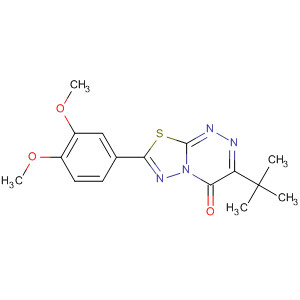 4H-[1,3,4]Thiadiazolo[2,3-c][1,2,4]triazin-4-one,7-(3,4-dimethoxyphenyl)-3-(1,1-dimethylethyl)-
