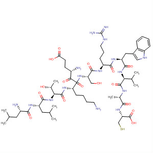 L-Cysteine,L-leucyl-L-leucyl-L-threonyl-L-a-glutamyl-L-lysyl-L-seryl-L-arginyl-L-tryptophyl-L-valyl-L-alanyl-