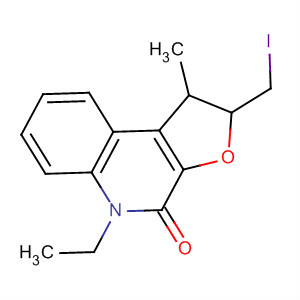 Furo[2,3-c]quinolin-4(5H)-one,5-ethyl-1,2-dihydro-2-(iodomethyl)-1-methyl-
