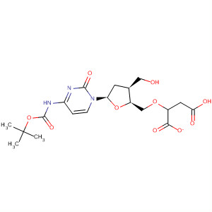 Cytidine,2',3'-dideoxy-N-[(1,1-dimethylethoxy)carbonyl]-3'-(hydroxymethyl)-,5'-(4-hydrogen butanedioate)
