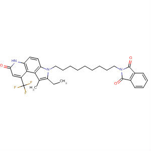 1H-Isoindole-1,3(2H)-dione,2-[9-[2-ethyl-6,7-dihydro-1-methyl-7-oxo-9-(trifluoromethyl)-3H-pyrrolo[3,2-f]quinolin-3-yl]nonyl]-