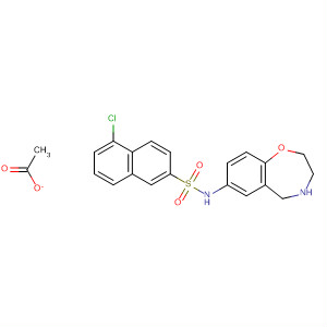 2-Naphthalenesulfonamide,5-chloro-N-(2,3,4,5-tetrahydro-1,4-benzoxazepin-7-yl)-, acetate (1:1)