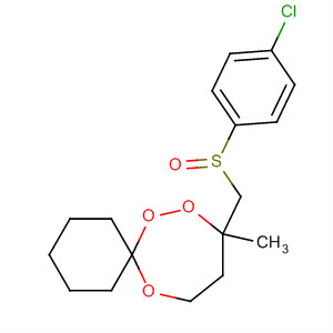7,8,12-Trioxaspiro[5.6]dodecane,9-[[(4-chlorophenyl)sulfinyl]methyl]-9-methyl-