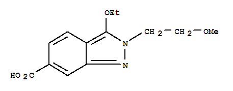 2H-Indazole-6-carboxylicacid, 3-ethoxy-2-(2-methoxyethyl)-
