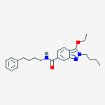 2H-Indazole-6-carboxamide, 2-butyl-3-ethoxy-N-(4-phenylbutyl)-