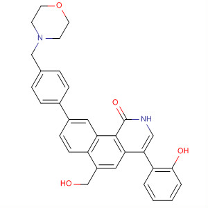 Benz[h]isoquinolin-1(2H)-one,6-(hydroxymethyl)-4-(2-hydroxyphenyl)-9-[4-(4-morpholinylmethyl)phenyl]-