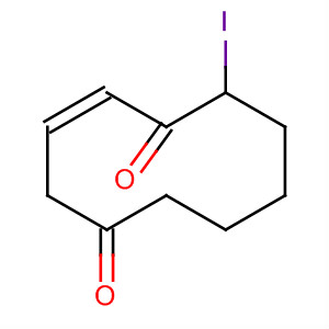 2-Cyclodecene-1,5-dione, 10-iodo-, (2Z)-