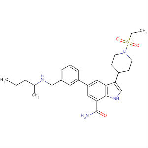 1H-Indole-7-carboxamide,3-[1-(ethylsulfonyl)-4-piperidinyl]-5-[3-[[(1-methylbutyl)amino]methyl]phenyl]-