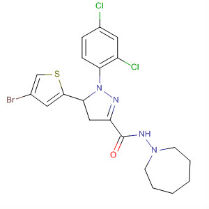1H-Pyrazole-3-carboxamide,5-(4-bromo-2-thienyl)-1-(2,4-dichlorophenyl)-N-(hexahydro-1H-azepin-1-yl)-4,5-dihydro-