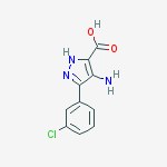 4-amino-3-(3-chlorophenyl)-1H-pyrazole-5-carboxylic acid