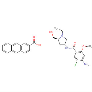 2-Anthracenecarboxylic acid, compd. with4-amino-5-chloro-N-[(3R,5S)-1-ethyl-5-(hydroxymethyl)-3-pyrrolidinyl]-2-methoxybenzamide (1:1)