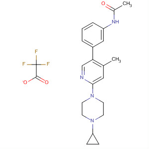 Acetamide,N-[3-[6-(4-cyclopropyl-1-piperazinyl)-4-methyl-3-pyridinyl]phenyl]-,2,2,2-trifluoroacetate (1:1)