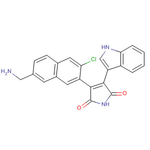 1H-Pyrrole-2,5-dione,3-[7-(aminomethyl)-3-chloro-2-naphthalenyl]-4-(1H-indol-3-yl)-