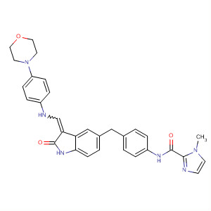 1H-Imidazole-2-carboxamide,N-[4-[[2,3-dihydro-3-[[[4-(4-morpholinyl)phenyl]amino]methylene]-2-oxo-1H-indol-5-yl]methyl]phenyl]-1-methyl-