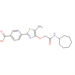 Benzoic acid,4-[4-[2-(cycloheptylamino)-2-oxoethoxy]-5-methyl-2-thiazolyl]-