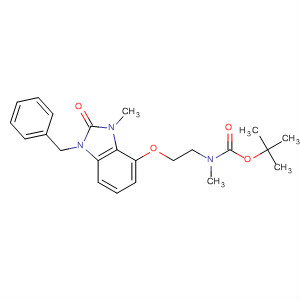 Carbamic acid,N-[2-[[2,3-dihydro-3-methyl-2-oxo-1-(phenylmethyl)-1H-benzimidazol-4-yl]oxy]ethyl]-N-methyl-, 1,1-dimethylethyl ester