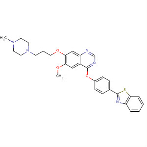 Quinazoline,4-[4-(2-benzothiazolyl)phenoxy]-6-methoxy-7-[3-(4-methyl-1-piperazinyl)propoxy]-