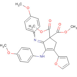 3-Cyclopentene-1,1-dicarboxylic acid,4-(2-furanyl)-3-[(4-methoxyphenyl)amino]-2-[(4-methoxyphenyl)imino]-,1,1-dimethyl ester