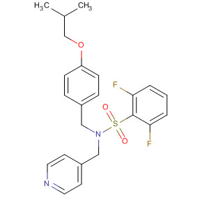 Benzenesulfonamide,2,6-difluoro-N-[[4-(2-methylpropoxy)phenyl]methyl]-N-(4-pyridinylmethyl)-