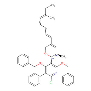 Pyridine,2-chloro-5-[(2R,3R)-3,6-dihydro-3-methyl-5-(6-methyl-1,5-octadien-1-yl)-2H-pyran-2-yl]-3-phenyl-4,6-bis(phenylmethoxy)-, rel-