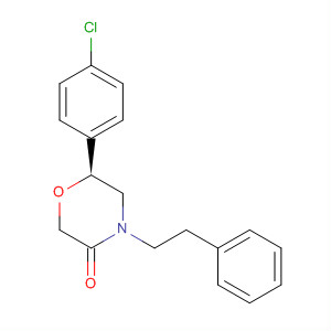 3-Morpholinone, 6-(4-chlorophenyl)-4-(2-phenylethyl)-, (6S)-