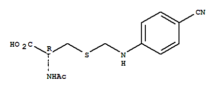 acetyl-S-(4-cyanoanilinomethyl)cysteine