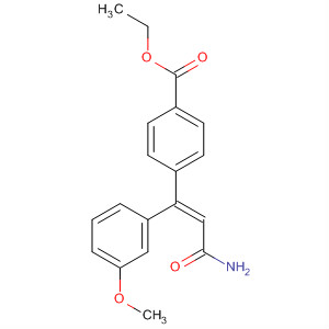 Benzoic acid,4-[(1Z)-3-amino-1-(3-methoxyphenyl)-3-oxo-1-propen-1-yl]-, ethyl ester
