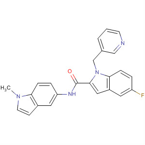 1H-Indole-2-carboxamide,5-fluoro-N-(1-methyl-1H-indol-5-yl)-1-(3-pyridinylmethyl)-