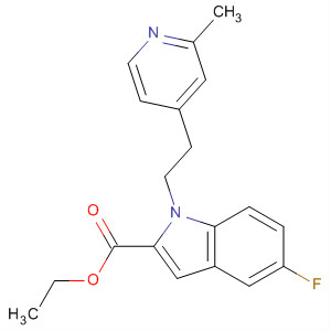 1H-Indole-2-carboxylic acid, 5-fluoro-1-[2-(2-methyl-4-pyridinyl)ethyl]-,ethyl ester