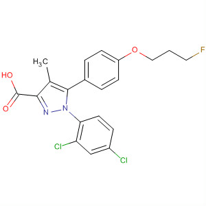 1H-Pyrazole-3-carboxylic acid,1-(2,4-dichlorophenyl)-5-[4-(3-fluoropropoxy)phenyl]-4-methyl-