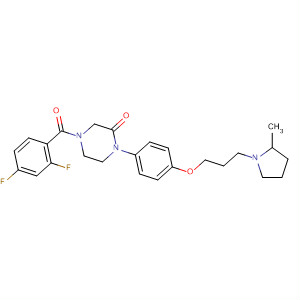 2-Piperazinone,4-(2,4-difluorobenzoyl)-1-[4-[3-(2-methyl-1-pyrrolidinyl)propoxy]phenyl]-