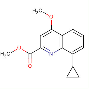 2-Quinolinecarboxylic acid, 8-cyclopropyl-4-methoxy-, methyl ester