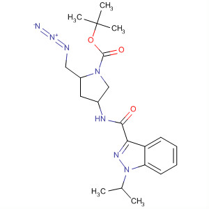 1-Pyrrolidinecarboxylic acid,2-(azidomethyl)-4-[[[1-(1-methylethyl)-1H-indazol-3-yl]carbonyl]amino]-,1,1-dimethylethyl ester, (2S,4S)-
