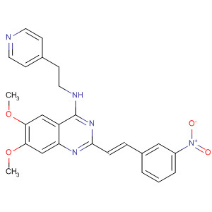 4-Quinazolinamine,6,7-dimethoxy-2-[(1E)-2-(3-nitrophenyl)ethenyl]-N-[2-(4-pyridinyl)ethyl]-