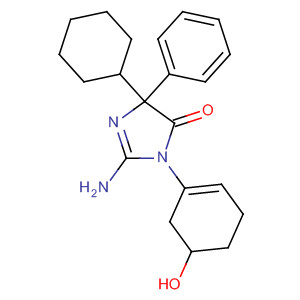 4H-Imidazol-4-one,2-amino-5-cyclohexyl-3,5-dihydro-3-(3-hydroxyphenyl)-5-phenyl-