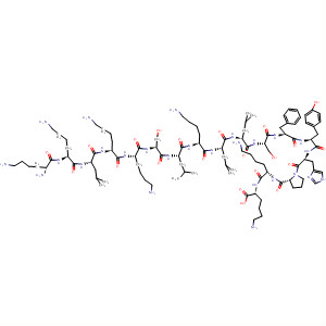 L-Lysine,L-lysyl-L-lysyl-L-leucyl-L-lysyl-L-lysyl-L-seryl-L-leucyl-L-lysyl-L-leucyl-L-leucyl-L-seryl-L-phenylalanyl-L-tyrosyl-L-histidyl-L-prolyl-L-lysyl-