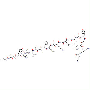 L-Lysine,L-isoleucyl-L-cysteinyl-L-seryl-L-tyrosyl-L-histidyl-L-cysteinyl-L-leucyl-L-seryl-L-cysteinyl-L-phenylalanyl-L-methionyl-L-seryl-L-lysylglycyl-L-leucylglycyl-L-isoleucyl-L-seryl-L-tyrosylglycyl-L-arginyl-L-lysyl-