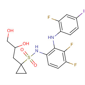 Cyclopropanesulfonamide,N-[3,4-difluoro-2-[(2-fluoro-4-iodophenyl)amino]phenyl]-1-(2,3-dihydroxypropyl)-