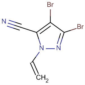 1H-Pyrazole-5-carbonitrile, 3,4-dibromo-1-ethenyl-