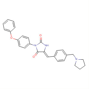 2,4-Imidazolidinedione,3-(4-phenoxyphenyl)-5-[[4-(1-pyrrolidinylmethyl)phenyl]methylene]-, (5Z)-