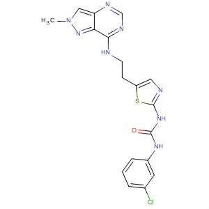 Urea,N-(3-chlorophenyl)-N'-[5-[2-[(2-methyl-2H-pyrazolo[4,3-d]pyrimidin-7-yl)amino]ethyl]-2-thiazolyl]-