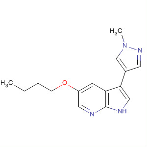 1H-Pyrrolo[2,3-b]pyridine, 5-butoxy-3-(1-methyl-1H-pyrazol-4-yl)-