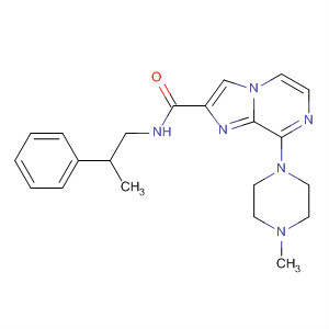 Imidazo[1,2-a]pyrazine-2-carboxamide,8-(4-methyl-1-piperazinyl)-N-(2-phenylpropyl)-