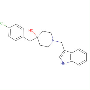 4-Piperidinol, 4-[(4-chlorophenyl)methyl]-1-(1H-indol-3-ylmethyl)-