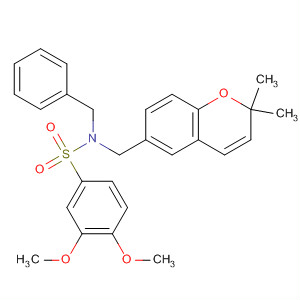 Benzenesulfonamide,N-[(2,2-dimethyl-2H-1-benzopyran-6-yl)methyl]-3,4-dimethoxy-N-(phenylmethyl)-