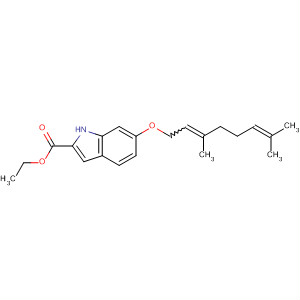 1H-Indole-2-carboxylic acid, 6-[(3,7-dimethyl-2,6-octadienyl)oxy]-, ethylester, (E)-