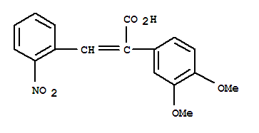2-(3,4-dimethoxyphenyl)-3-(2-nitrophenyl)prop-2-enoic acid
