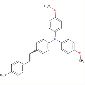 Benzenamine, N,N-bis(4-methoxyphenyl)-4-[2-(4-methylphenyl)ethenyl]-